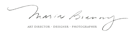 Maria Brenny, Art Director, Designer, Photograher